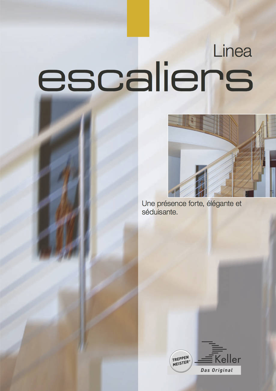 Prospekt Faltwerktreppen französisch, Titelblatt