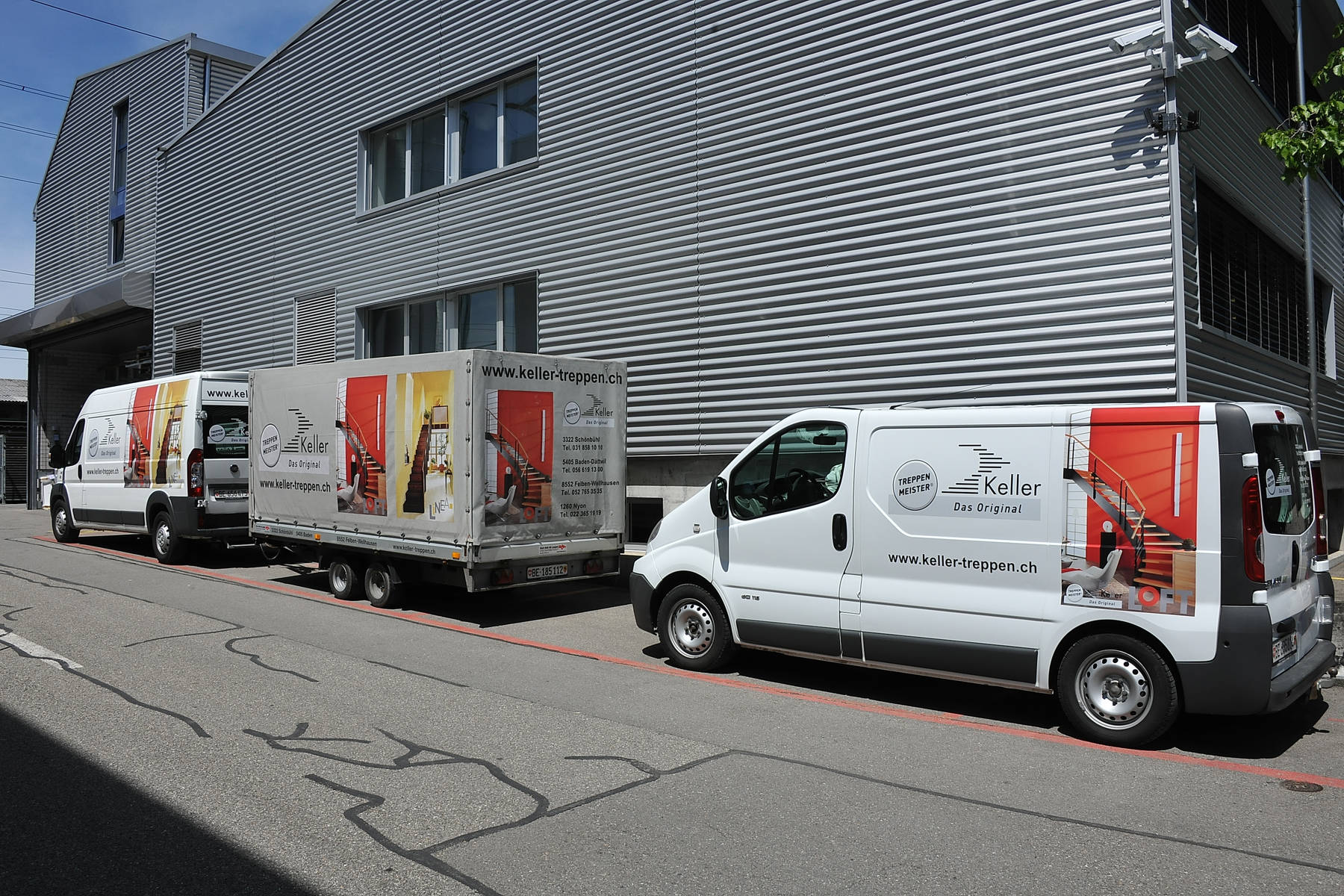 Fahrzeuge der Keller Treppenbau AG